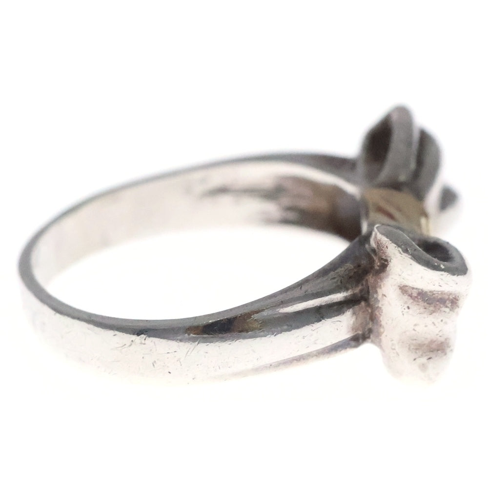 TIFFANY & Co.(ティファニー) リボンモチーフ リング 指輪 シルバー×ゴールド 925/750