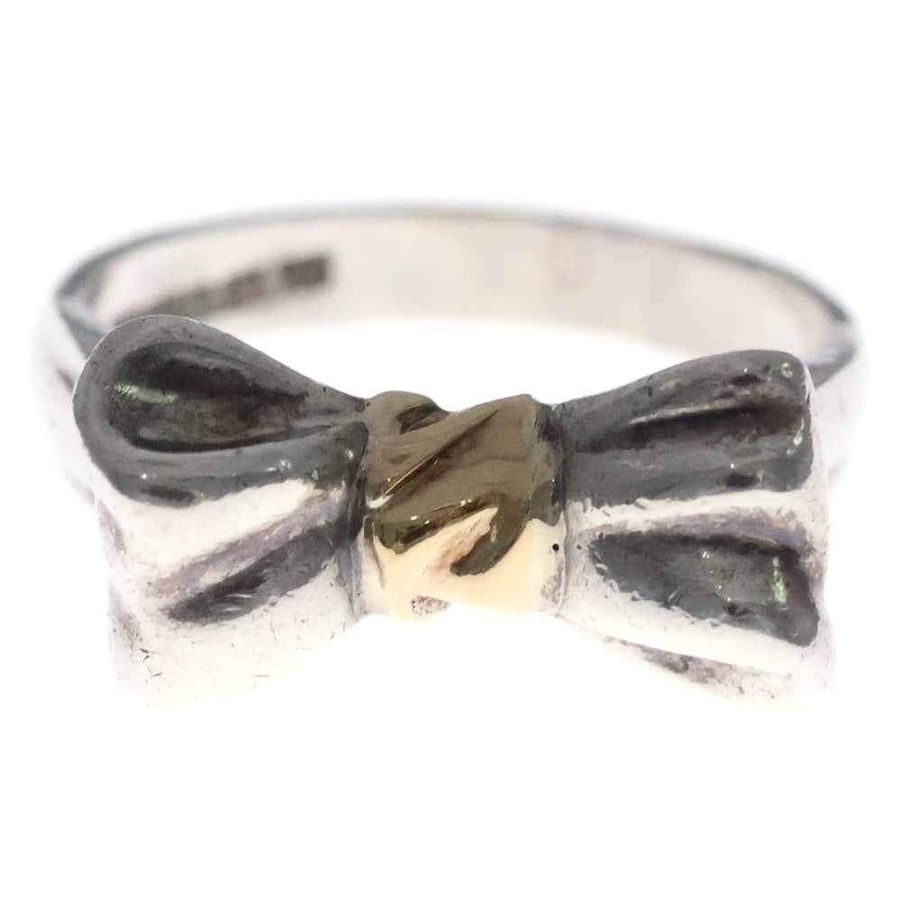 TIFFANY & Co.(ティファニー) リボンモチーフ リング 指輪 シルバー×ゴールド 925/750