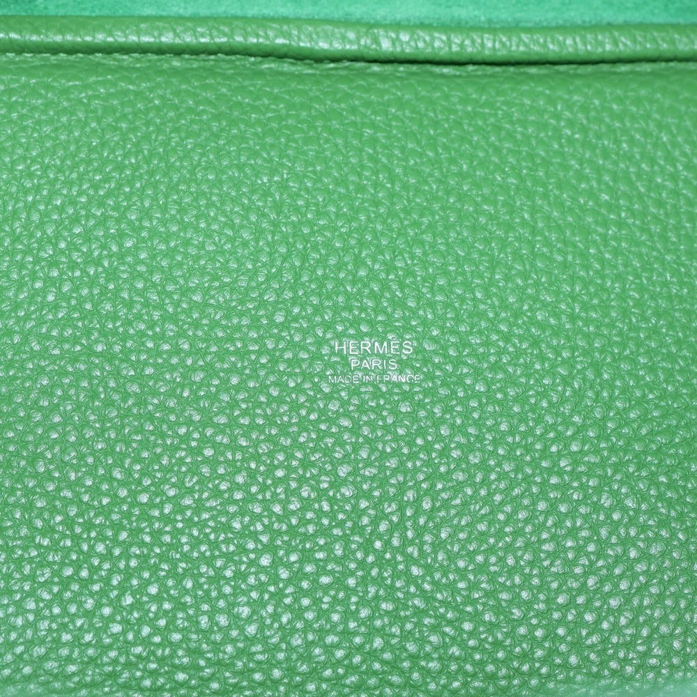 HERMES(エルメス) ピコタンロック エクラ トリヨンクレマンス レザーハンドバッグ ヴェールユッカ/セレスト グリーン/ブルー SV金具 W刻印