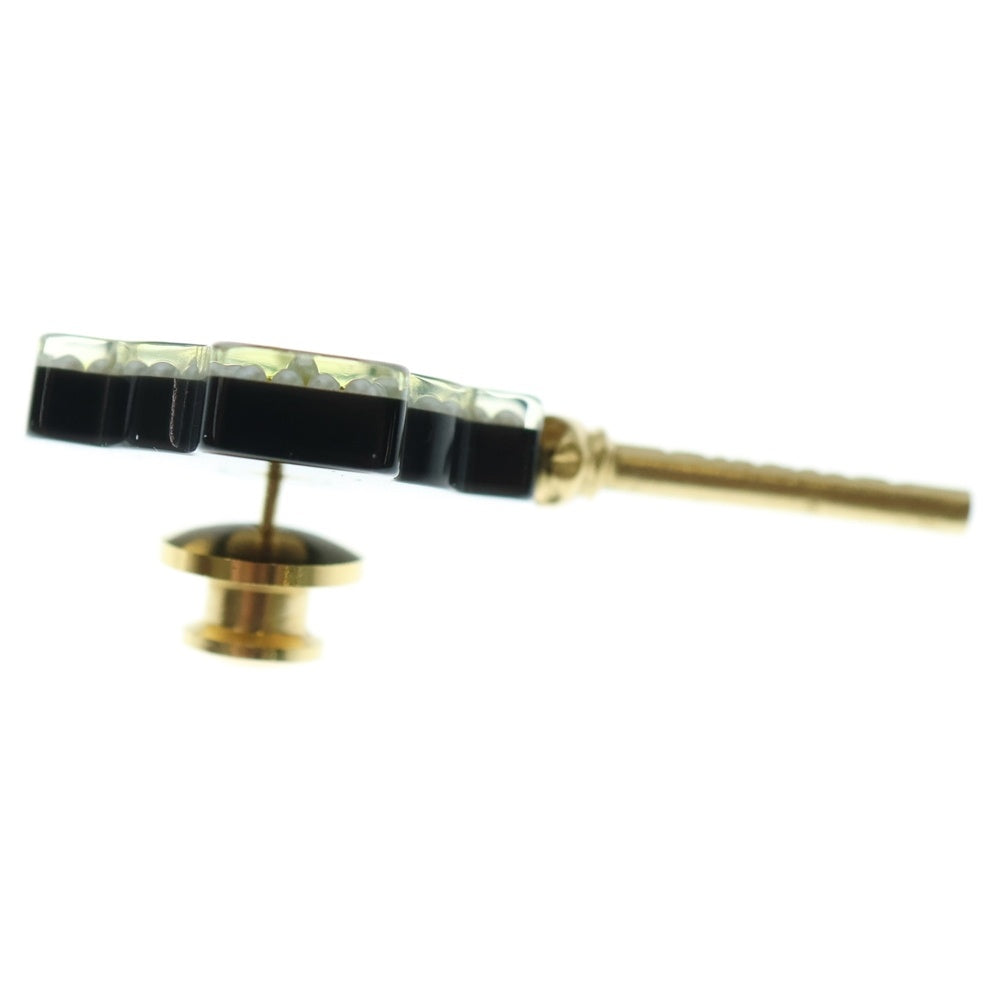 CHANEL(シャネル) ココマーク キーモチーフ ピンブローチ ピンバッジ 鍵型 ブラック×ゴールド 17A