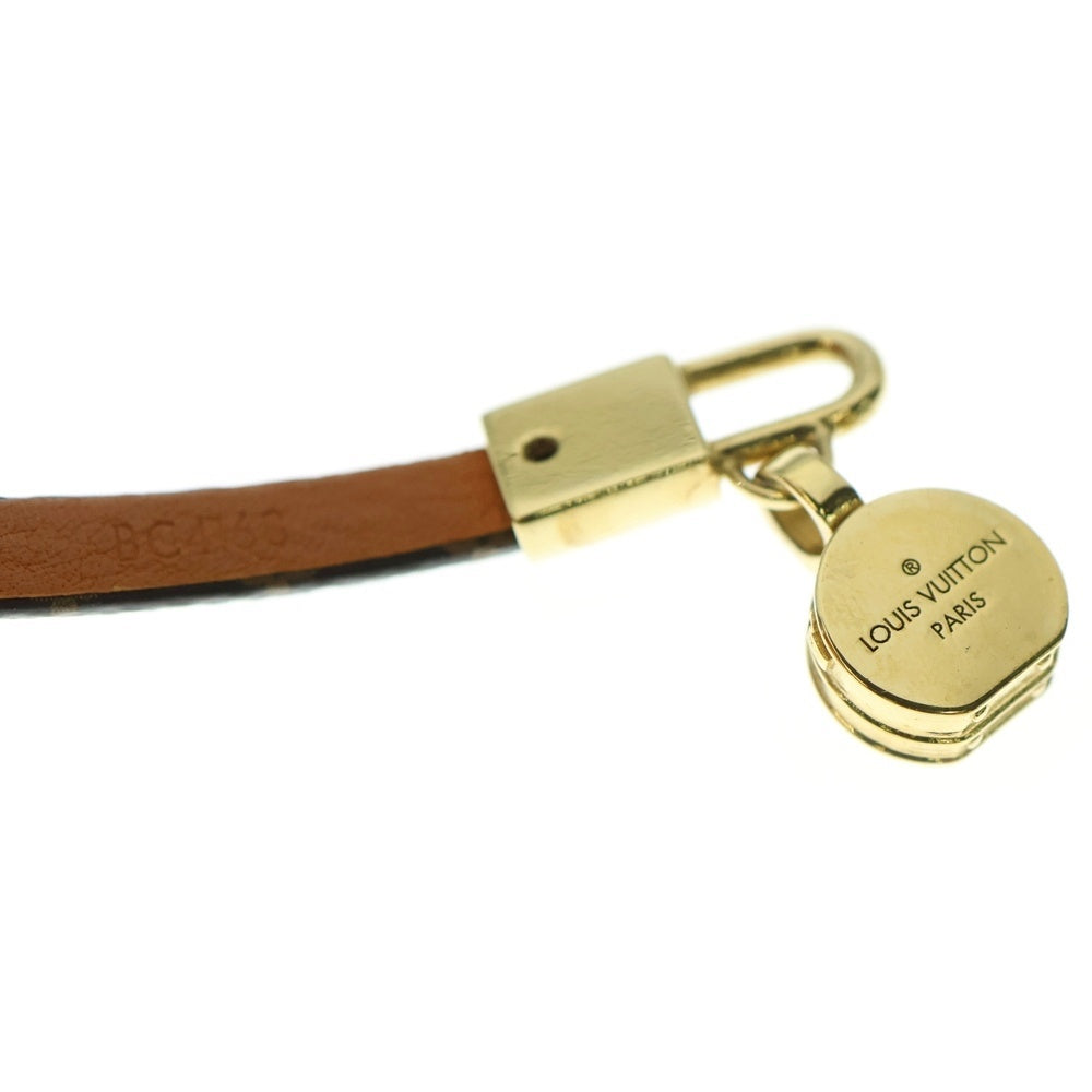LOUIS VUITTON(ルイヴィトン) モノグラム ブラスレ LV トリビュート ブレスレット ブラウン M6442 ゴールド金具