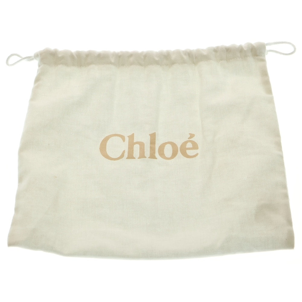 Chloe(クロエ) クロエC ロゴプレート コンビレザー 2WAY ハンド ショルダーバッグ ゴールド金具 ブラウン/ライトグリーン