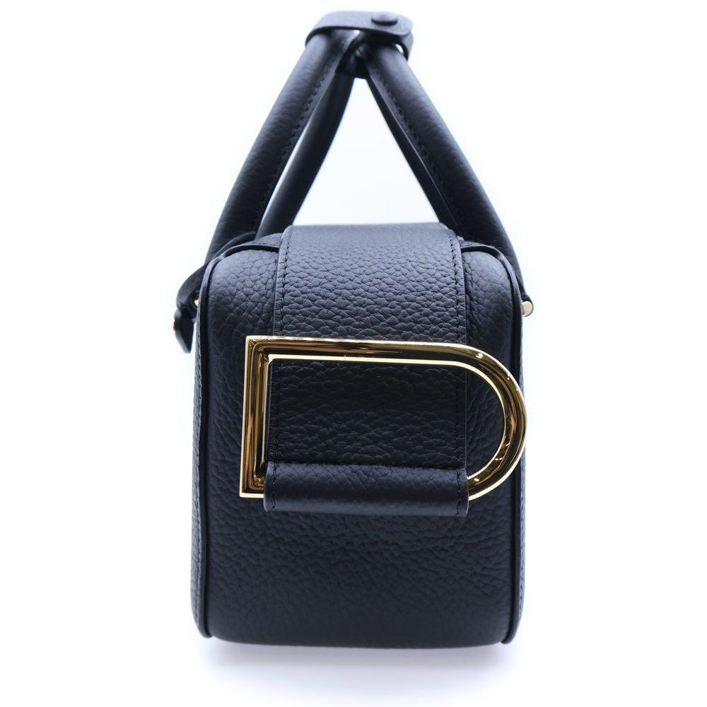 DELVAUX(デルボー) Cool Box Nano クールボックス ナノ 2WAY レザーハンドバッグ ショルダーバッグ ブラック AA0669AQY099ZDO