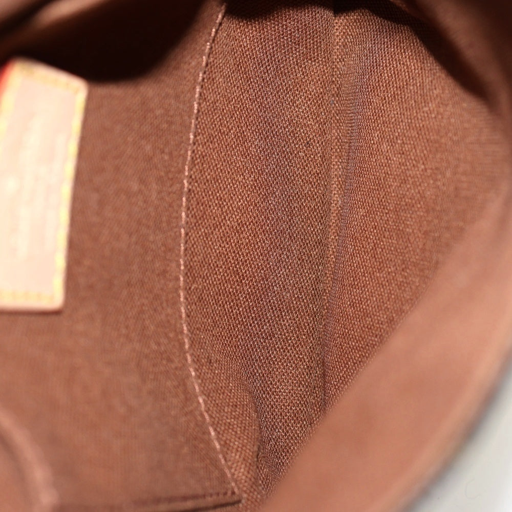 LOUIS VUITTON(ルイヴィトン) ×コムデギャルソン モノグラム パーティバッグGM ハンドバッグ ブラウン PVC×レザー M40262