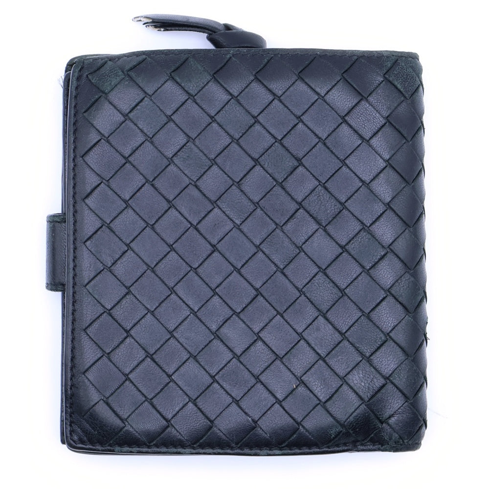 BOTTEGA VENETA(ボッテガヴェネタ) イントレチャート 2つ折り財布 コンパクトウォレット コインケース レザー 114073