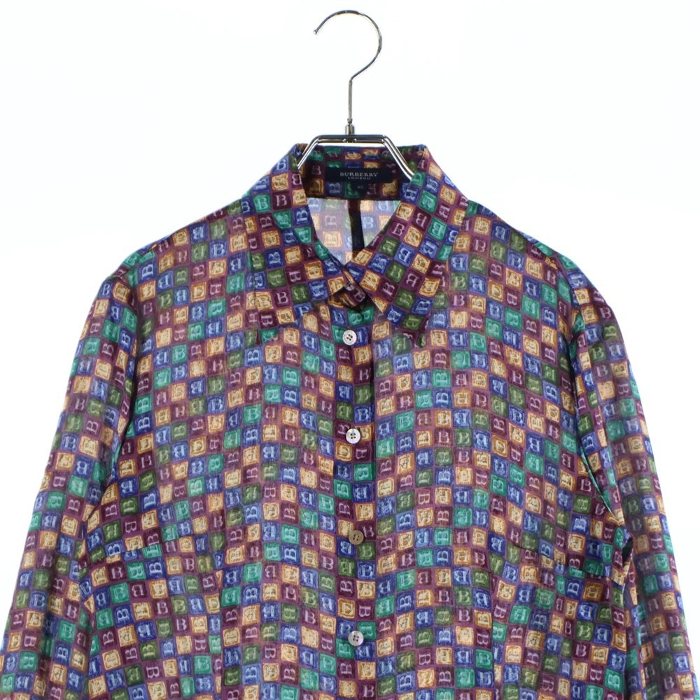 BURBERRY LONDON(バーバリーロンドン) Bロゴ 長袖シャツ マルチカラー