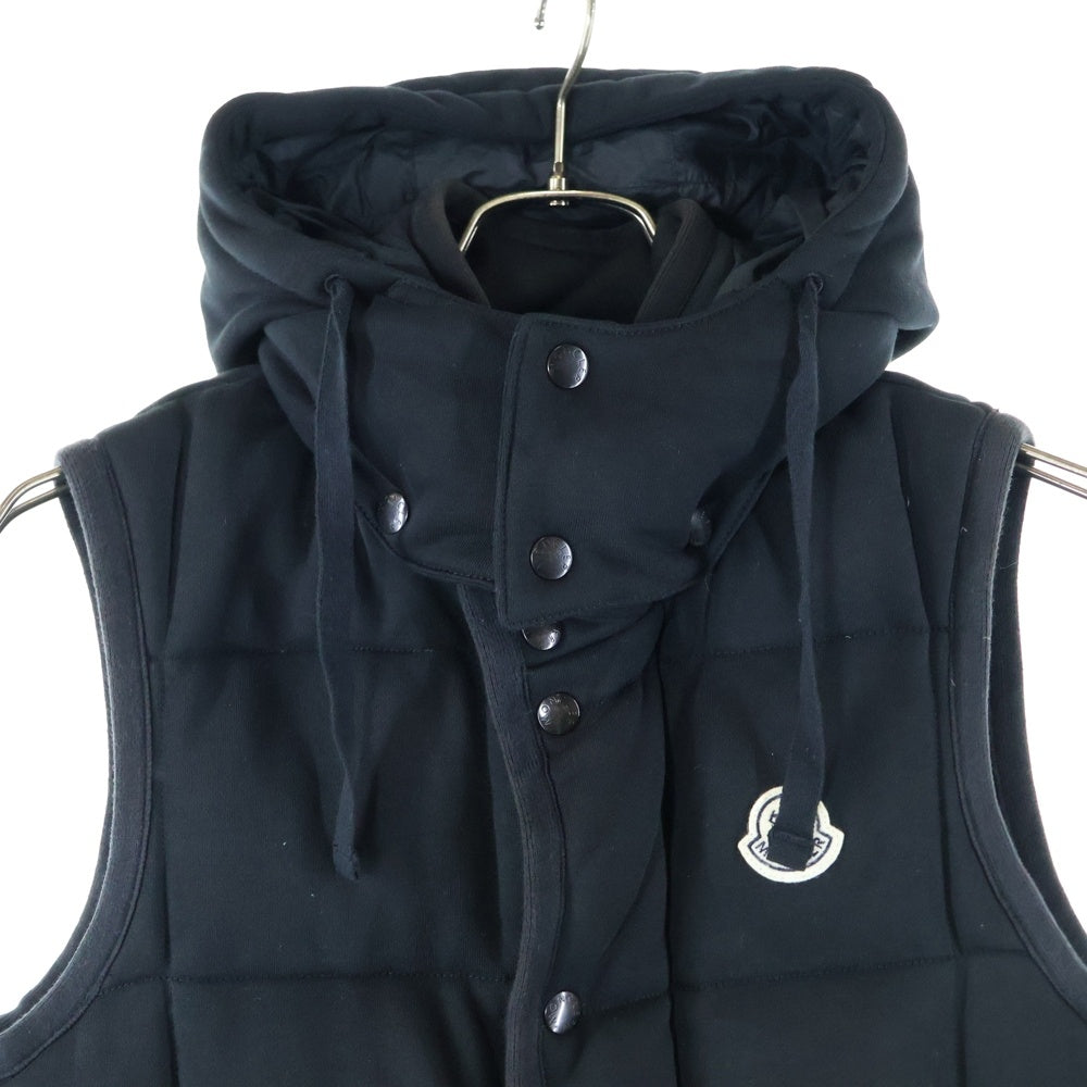MONCLER ブラック ジップアップベスト ブラック Rocoqueダウンベスト