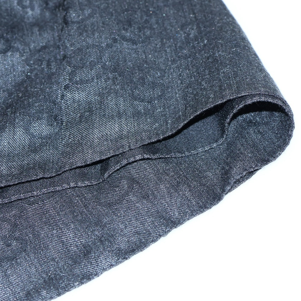 GUCCI(グッチ) GG柄 ストール グレー コットン×シルク