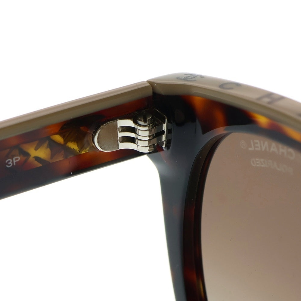 CHANEL(シャネル) ココマーク バイカラー ロゴ ウェリントンフレーム カラーレンズ サングラス メガネ 眼鏡 アイウェア ブラウン/ベージュ 5414A