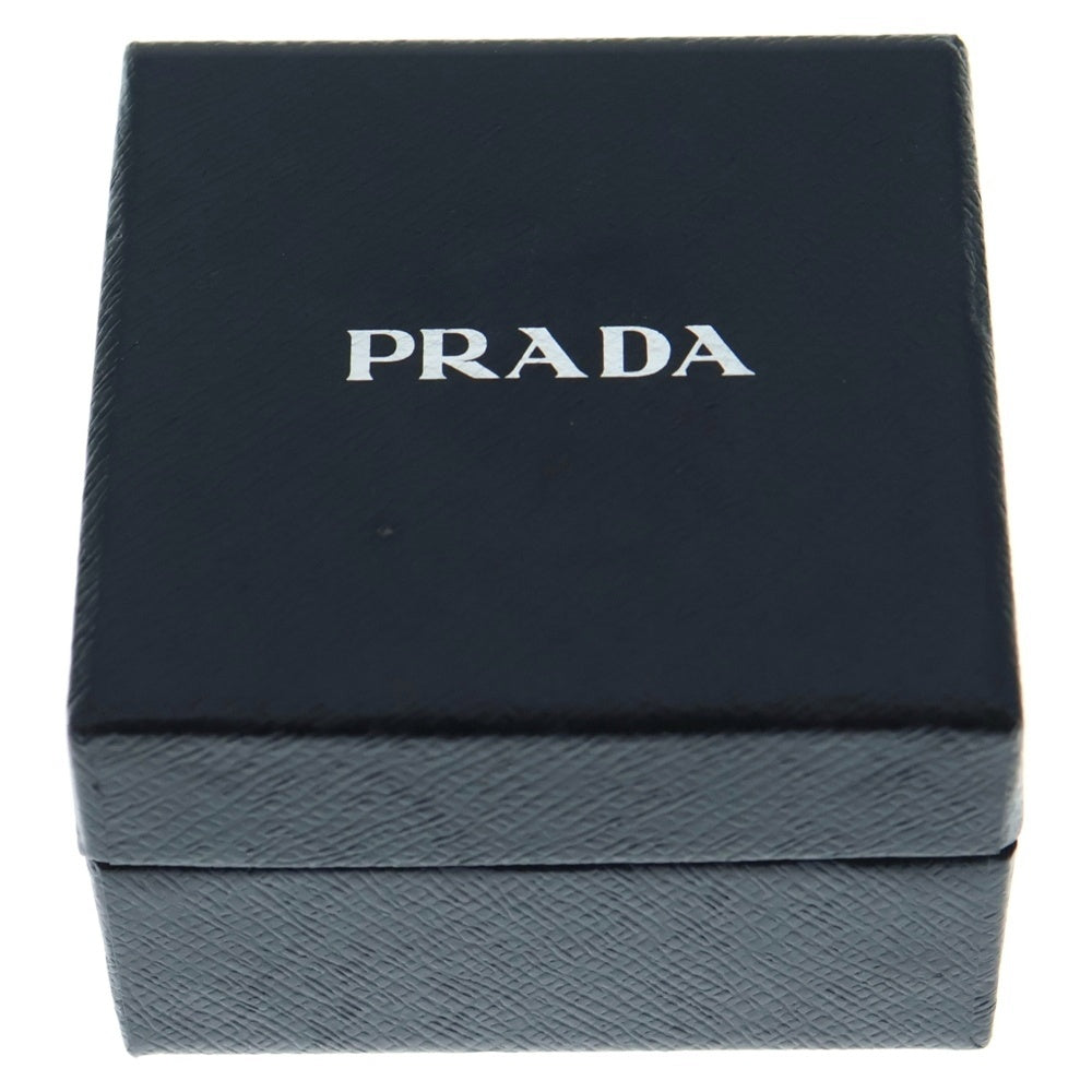 PRADA(プラダ) プレックス ロゴ トライアングル ヘアクリップ バレッタ ブラック 1IF109