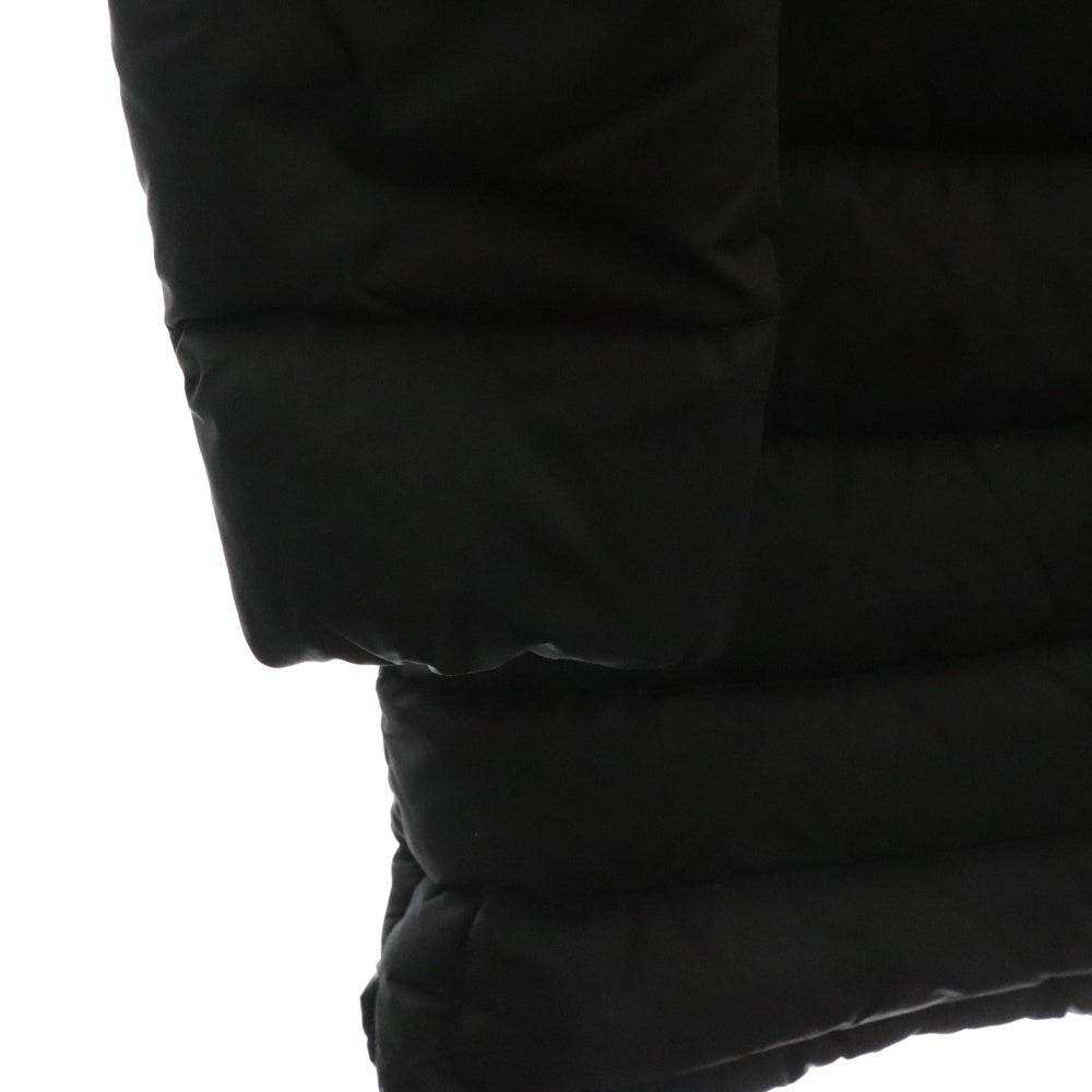 MONCLER(モンクレール) 15AW FLAMMETTE フラメッテ ワッペンロゴ ジップアップ ダウン ロング ジャケット コート ブラック レディース A20934993105 54155