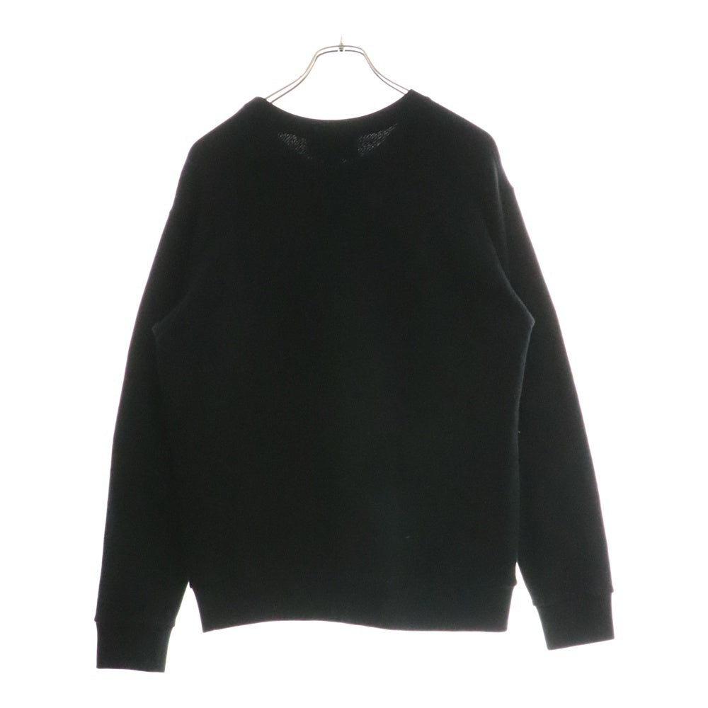 GUCCI(グッチ) インターロッキングG シェリーライン ロゴ刺繍 クルーネック プルオーバー スウェットトレーナー ブラック 469250