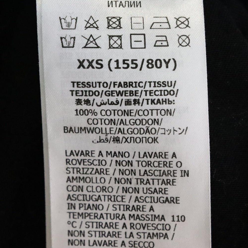 GUCCI(グッチ) ドット総柄 インターロッキングG ヴィンテージロゴ プリント クルーネック 半袖Tシャツ カットソー ブラック 615044