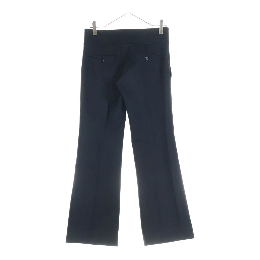 GUCCI(グッチ) GGマーモント バックル ビスコース セミフレア スラックスパンツ トラウザーズ ブラック/ゴールド レディース 462569