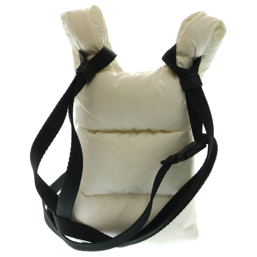 MONCLER(モンクレール) 21AW LEGERE レジェール ワッペンロゴ ダウン ショルダーバッグ ポーチ ホワイト G209B6B50000 68950