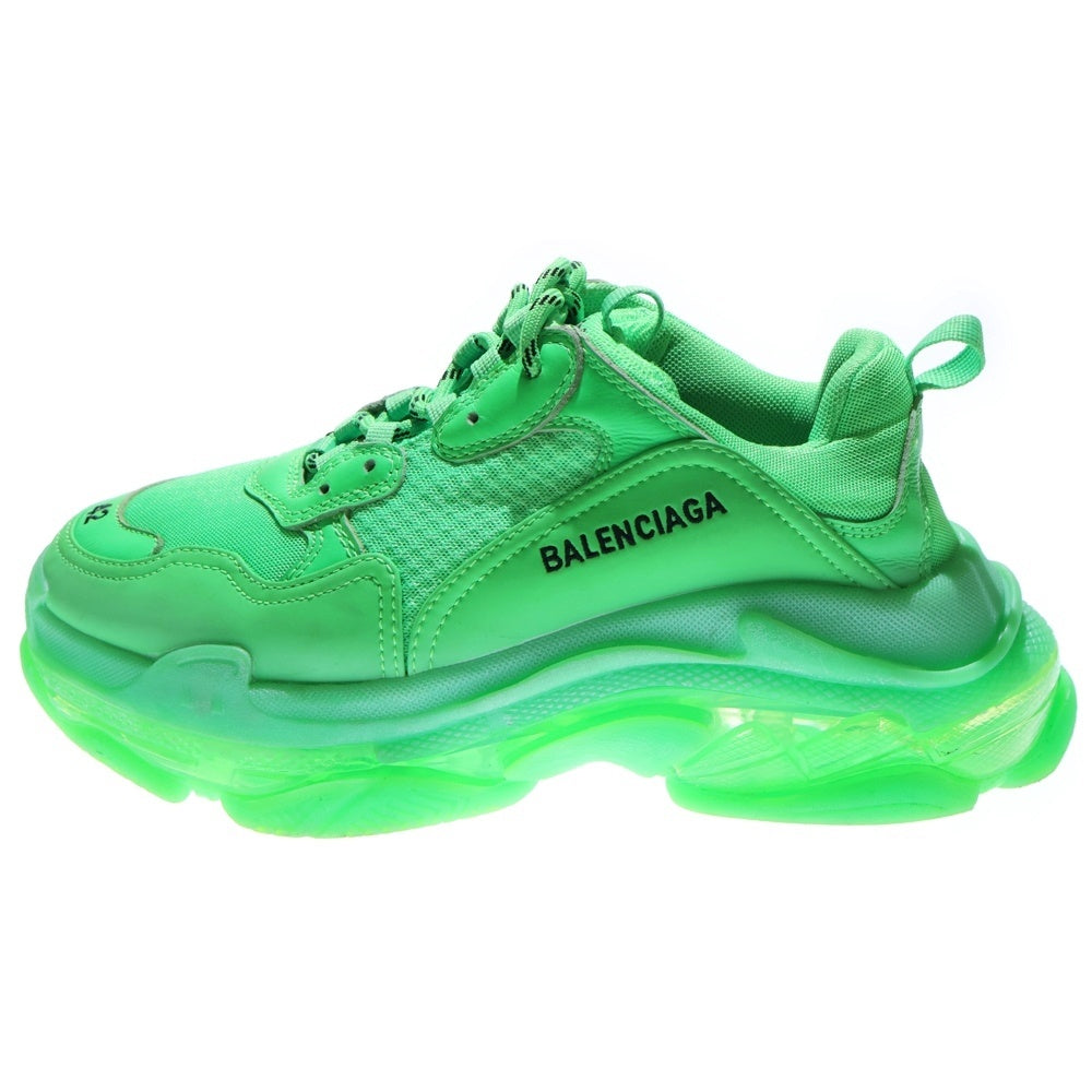 BALENCIAGA(バレンシアガ) Triple S トリプルエス クリアソール ダッド レースアップ ローカットシューズ スニーカー グリーン 541624