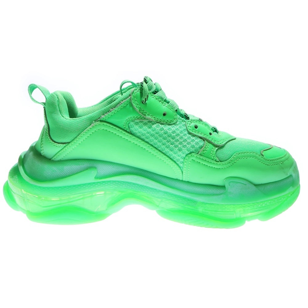 BALENCIAGA(バレンシアガ) Triple S トリプルエス クリアソール ダッド レースアップ ローカットシューズ スニーカー グリーン 541624