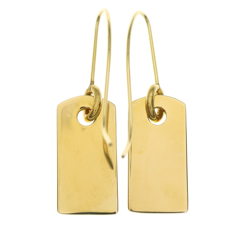 Christian Dior(クリスチャンディオール) ロゴプレート ピアス GP ゴールド