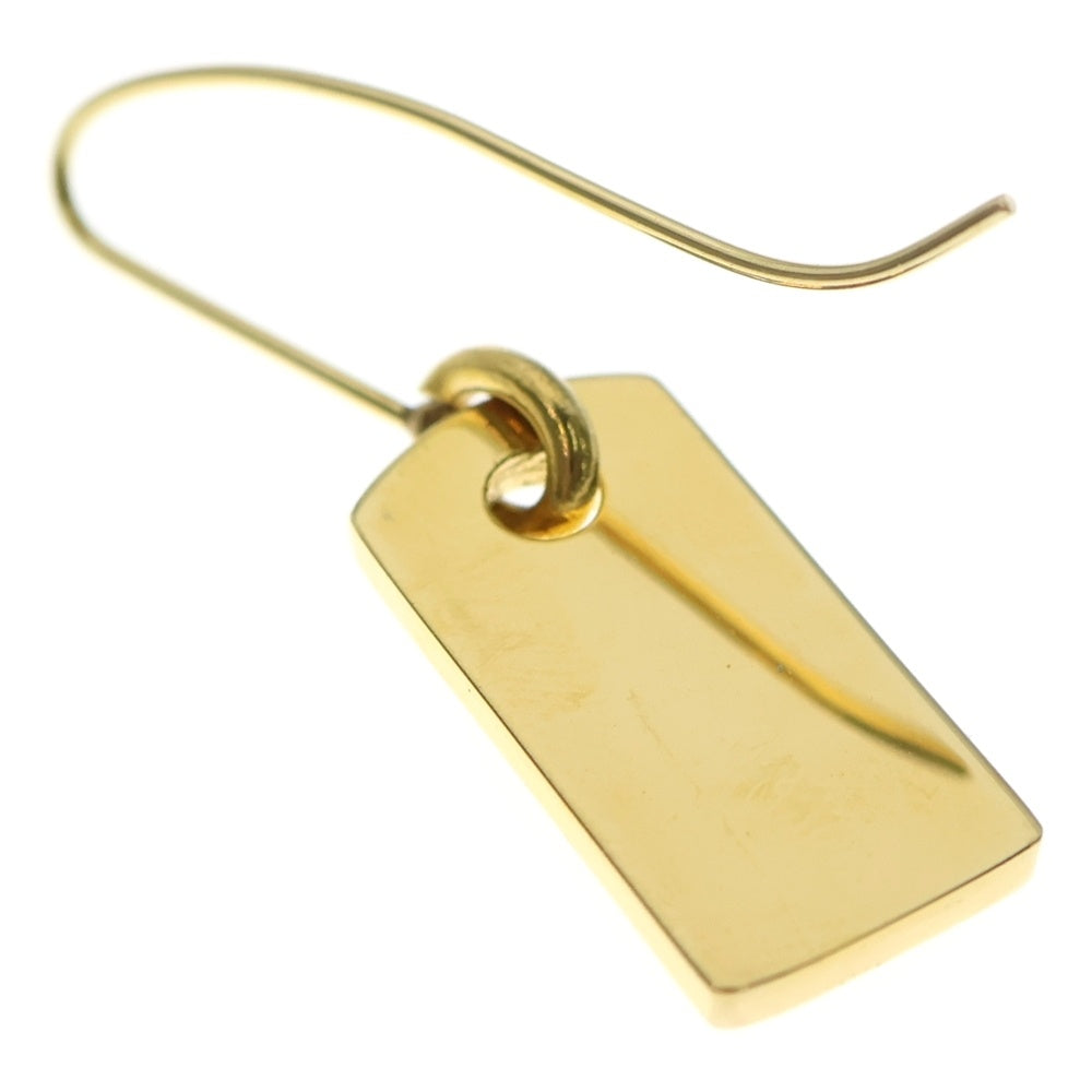 Christian Dior(クリスチャンディオール) ロゴプレート ピアス GP ゴールド