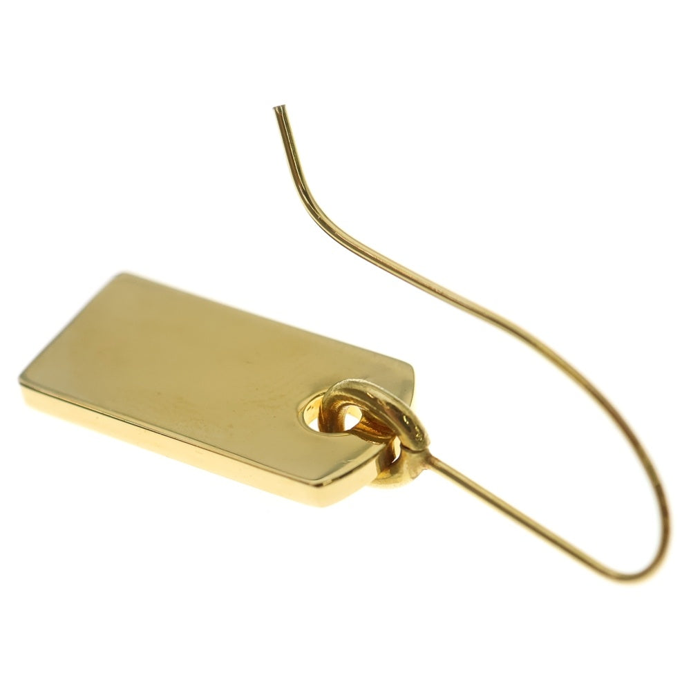 Christian Dior(クリスチャンディオール) ロゴプレート ピアス GP ゴールド