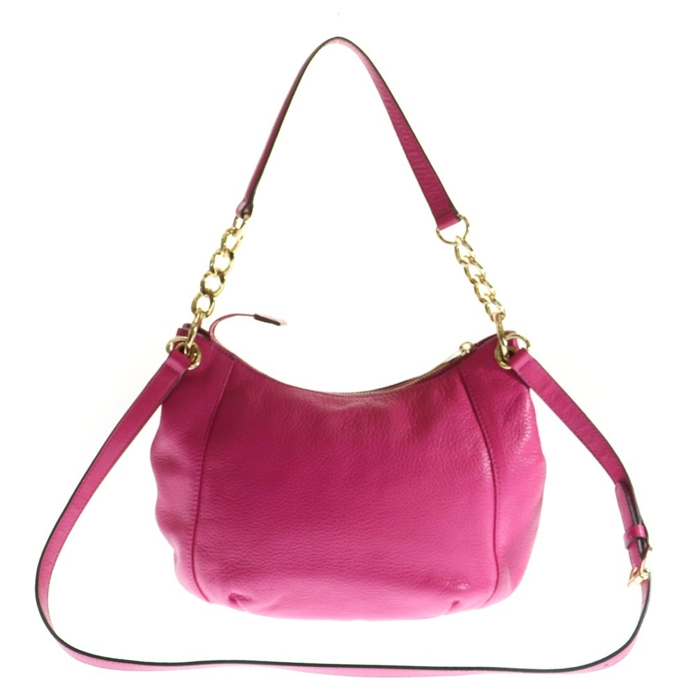 MICHAEL KORS(マイケルコース) フリンジ 2WAYハンドバッグ ショルダーバッグ ワンショルダーバッグ ゴールド金具 ピンク レザー
