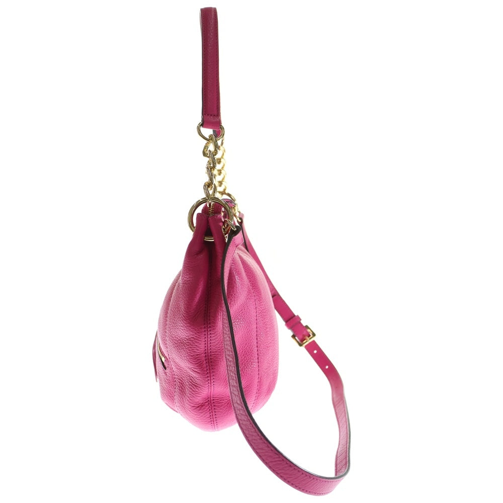 MICHAEL KORS(マイケルコース) フリンジ 2WAYハンドバッグ ショルダーバッグ ワンショルダーバッグ ゴールド金具 ピンク レザー