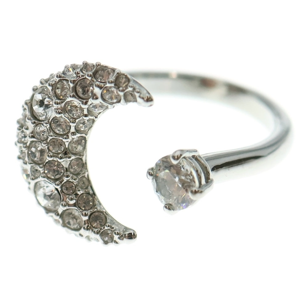 SWAROVSKI(スワロフスキー) ムーン 月 モチーフ ストーン リング 指輪 シルバー