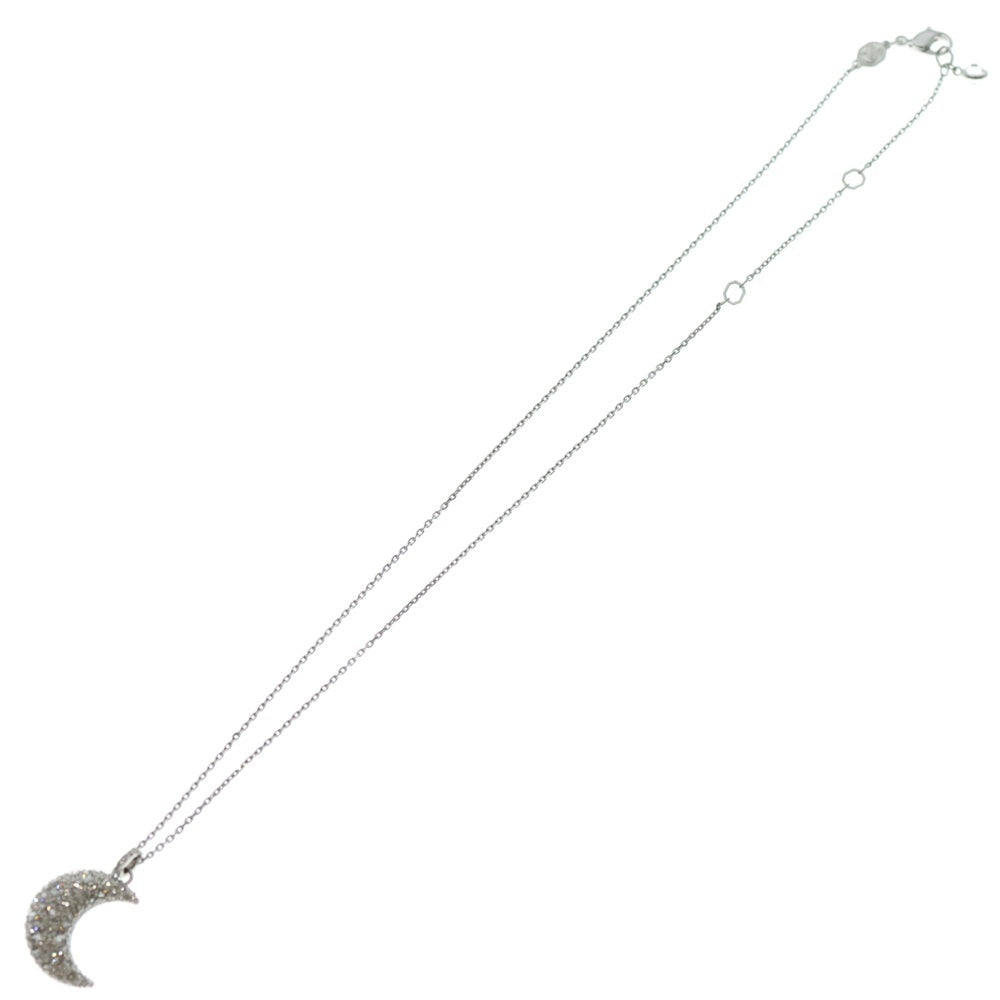 SWAROVSKI(スワロフスキー) ムーン 月 モチーフ ネックレス ペンダント チェーン シルバー