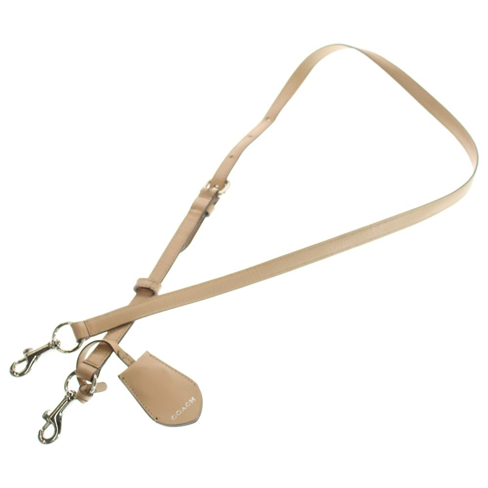 COACH(コーチ) シグネチャー 2WAYハンドバッグ ショルダーバッグ ブラウン×ベージュ シルバー金具 レザー×PVC F26401