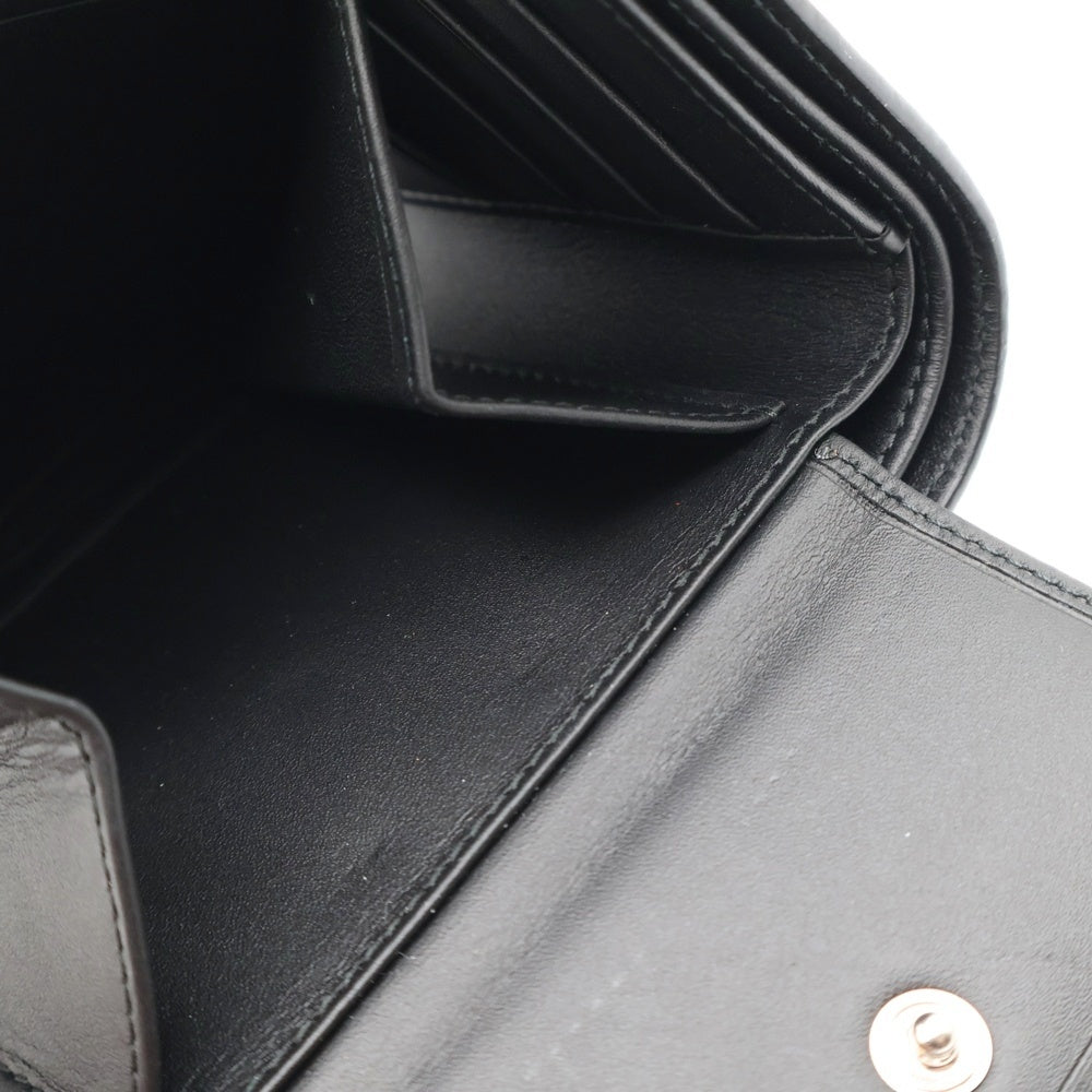 LOEWE(ロエベ) アナグラム バイフォールドウォレット 二つ折り財布 カードケース ブラック レザー