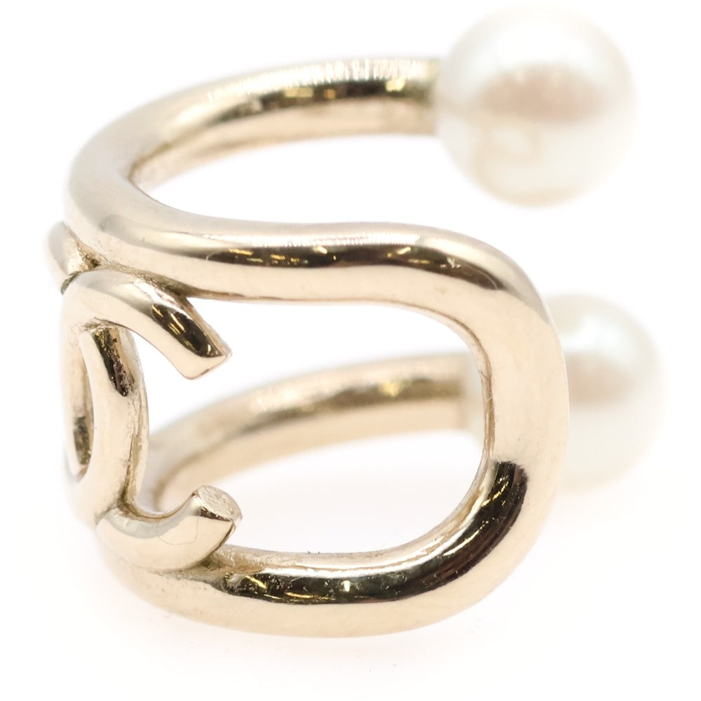 CHANEL(シャネル) ココマーク フェイクパールイヤーカフ イヤーアクセサリー ゴールド GP B21A