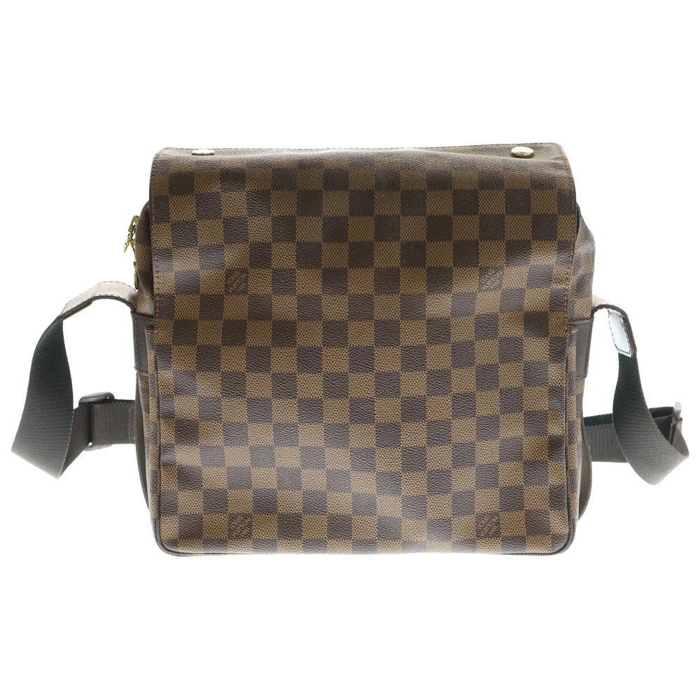 LOUIS VUITTON(ルイヴィトン) ダミエ ナヴィグリオ ショルダーバッグ ブラウン ゴールド金具 レザー×PVC N45255