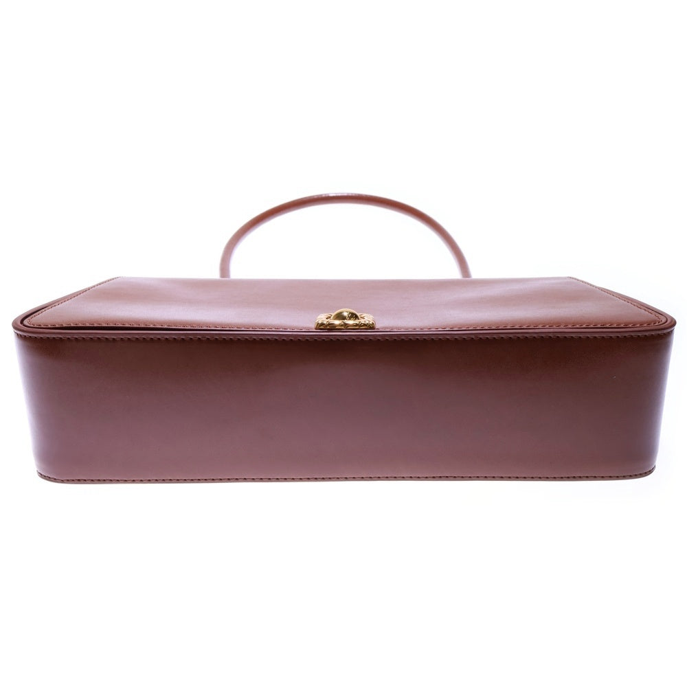 CHARLES&KEITH(チャールズ＆キース) 2WAYハンドバッグ ショルダーバッグ チェーンバッグ ブラウン ゴールド金具 レザー