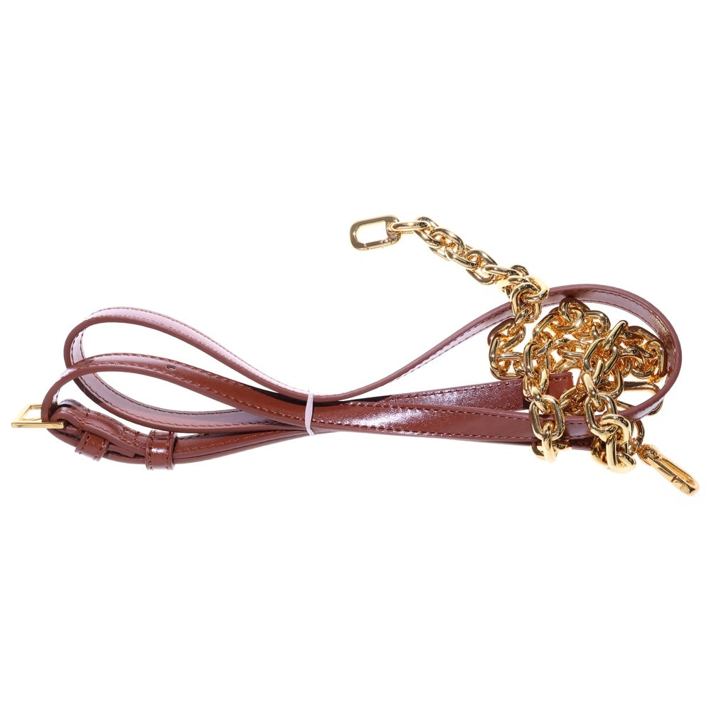 CHARLES&KEITH(チャールズ＆キース) 2WAYハンドバッグ ショルダーバッグ チェーンバッグ ブラウン ゴールド金具 レザー