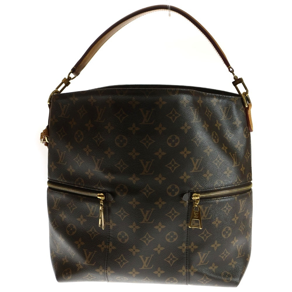 LOUIS VUITTON(ルイヴィトン) メリー モノグラム PVC レザー ハンド ショルダーバッグ ゴールド金具 ブラウン M41544