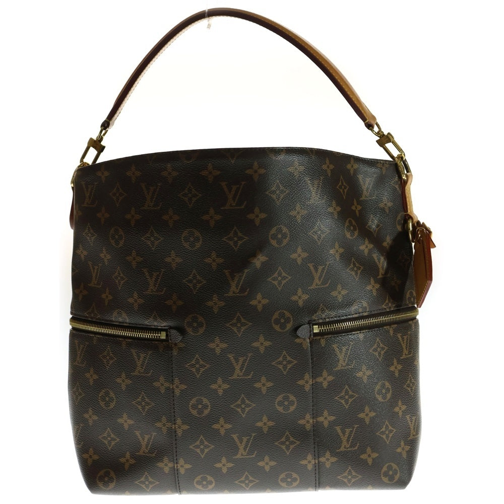 LOUIS VUITTON(ルイヴィトン) メリー モノグラム PVC レザー ハンド ショルダーバッグ ゴールド金具 ブラウン M41544