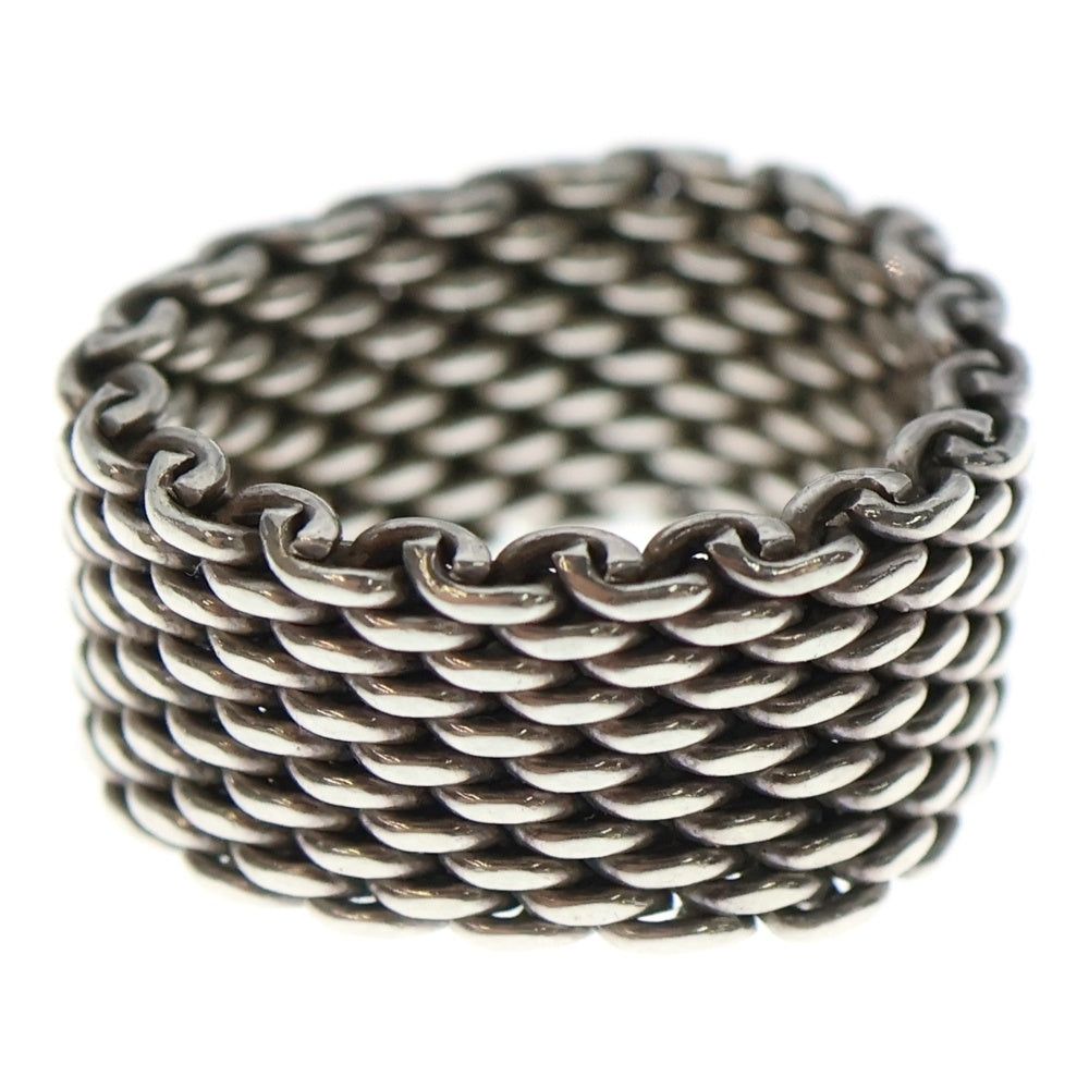 TIFFANY & Co.(ティファニー) サマセットメッシュリング 指輪 シルバー