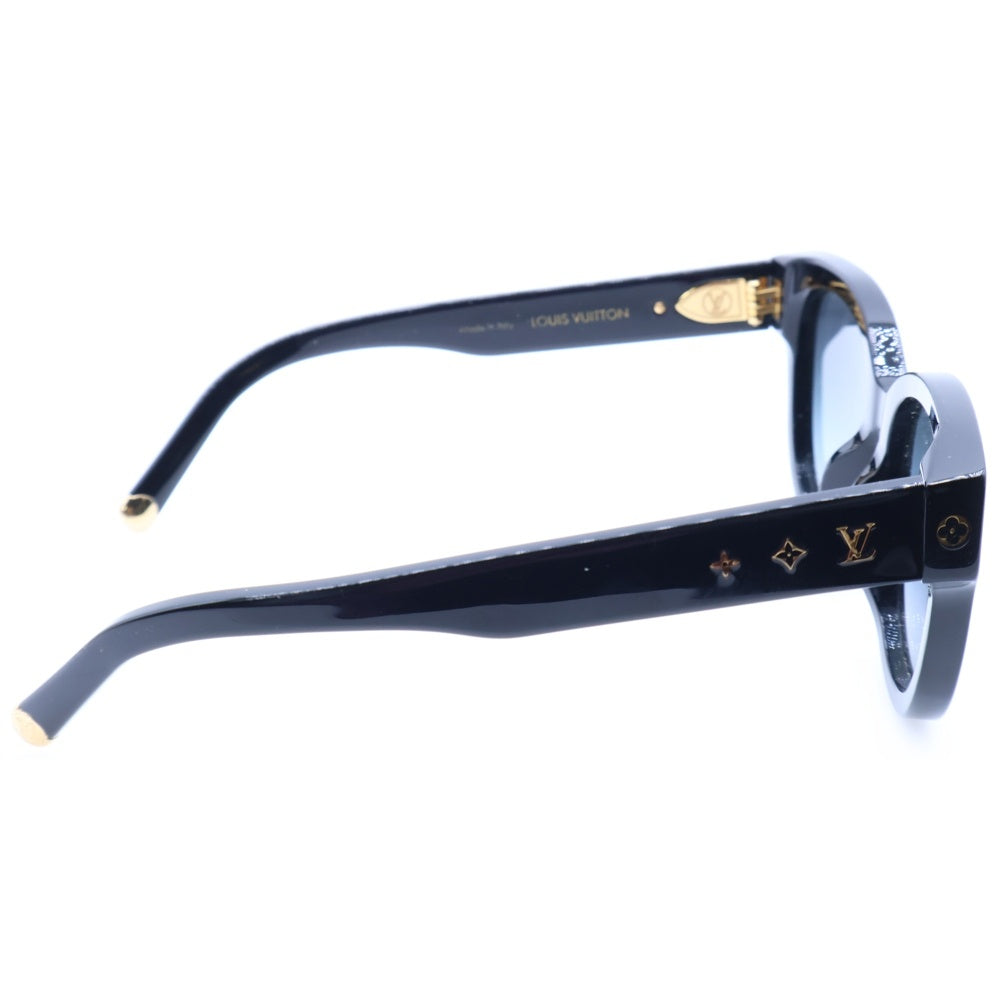 LOUIS VUITTON(ルイヴィトン) マイ モノグラム・ラウンド サングラス ブラック×ブルー #52□19 Z1526E ゴールド金具