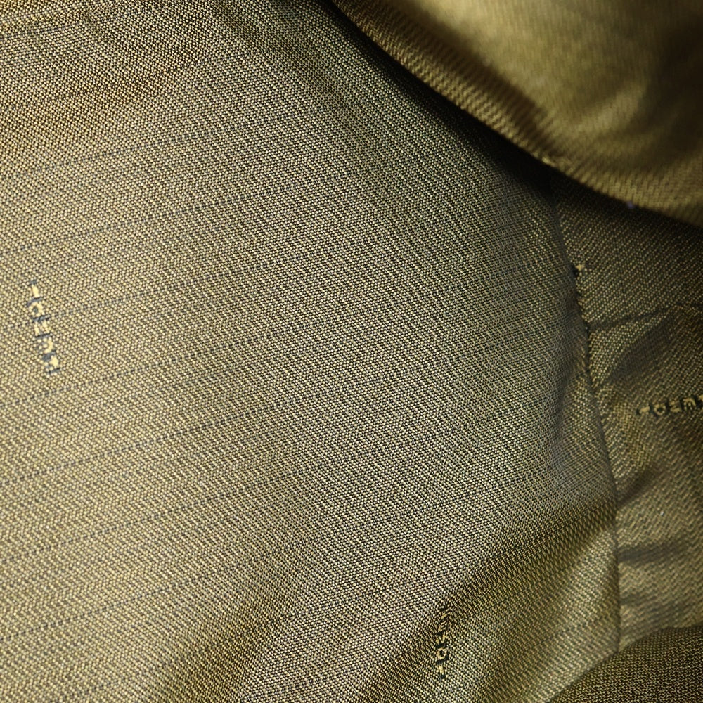 FENDI(フェンディ) FF ズッカ柄 レザー切替キャンバスバニティバッグ ハンドバッグ GD金具 ブラウン