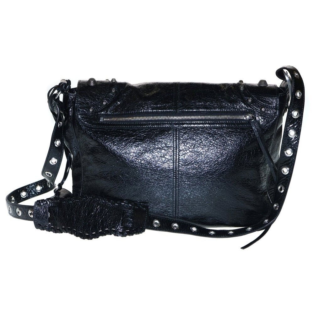 BALENCIAGA(バレンシアガ) ルカゴール ショルダーバッグ ブラック シルバー金具 レザー 719093