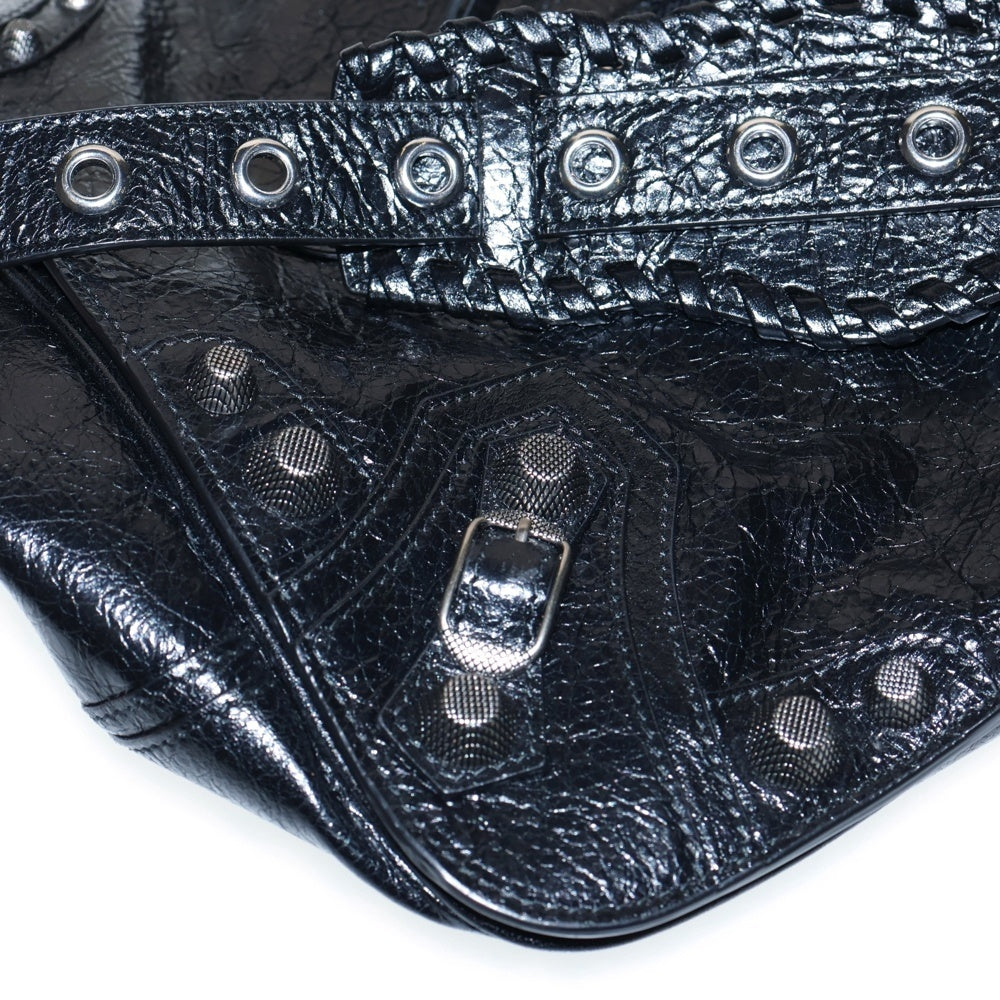 BALENCIAGA(バレンシアガ) ルカゴール ショルダーバッグ ブラック シルバー金具 レザー 719093