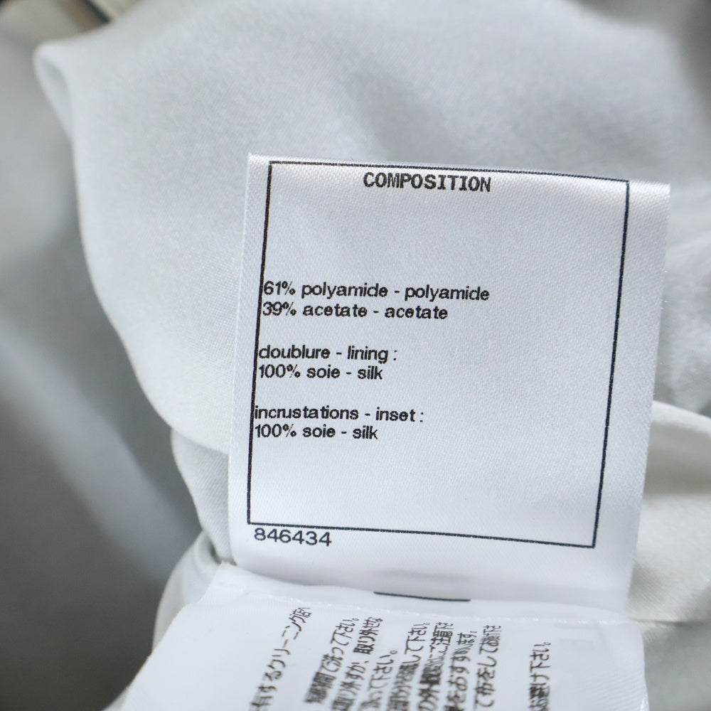 CHANEL(シャネル) ブルゾン ジャケット No.5 ボタン ブラック シルク レディース