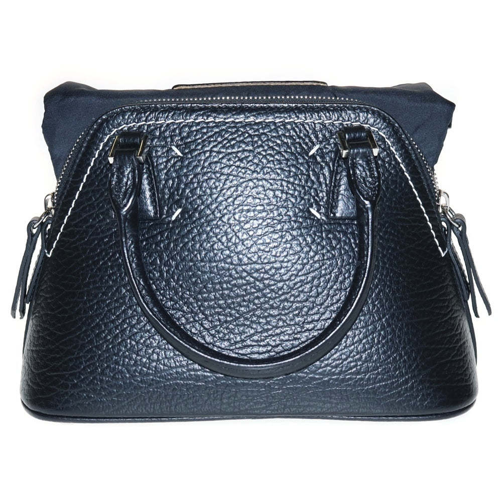 Maison Margiela 11(メゾンマルジェラ11) 5AC 2WAYバッグ ハンドバッグ チェーンショルダーバッグ ブラック レザー シルバー金具 S56WG0081