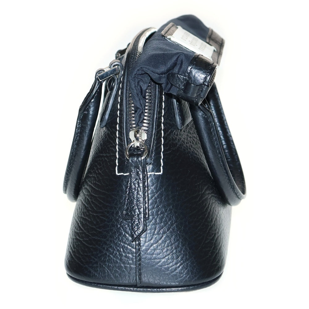 Maison Margiela 11(メゾンマルジェラ11) 5AC 2WAYバッグ ハンドバッグ チェーンショルダーバッグ ブラック レザー シルバー金具 S56WG0081