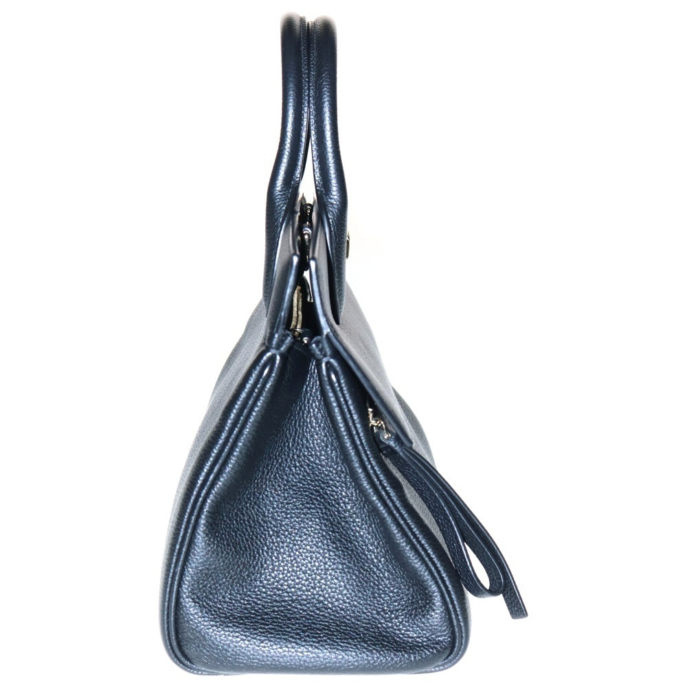 FERRAGAMO(フェラガモ) ガンチーニ 2wayハンドバッグ ショルダーバッグ ブラック ゴールド金具 レザー