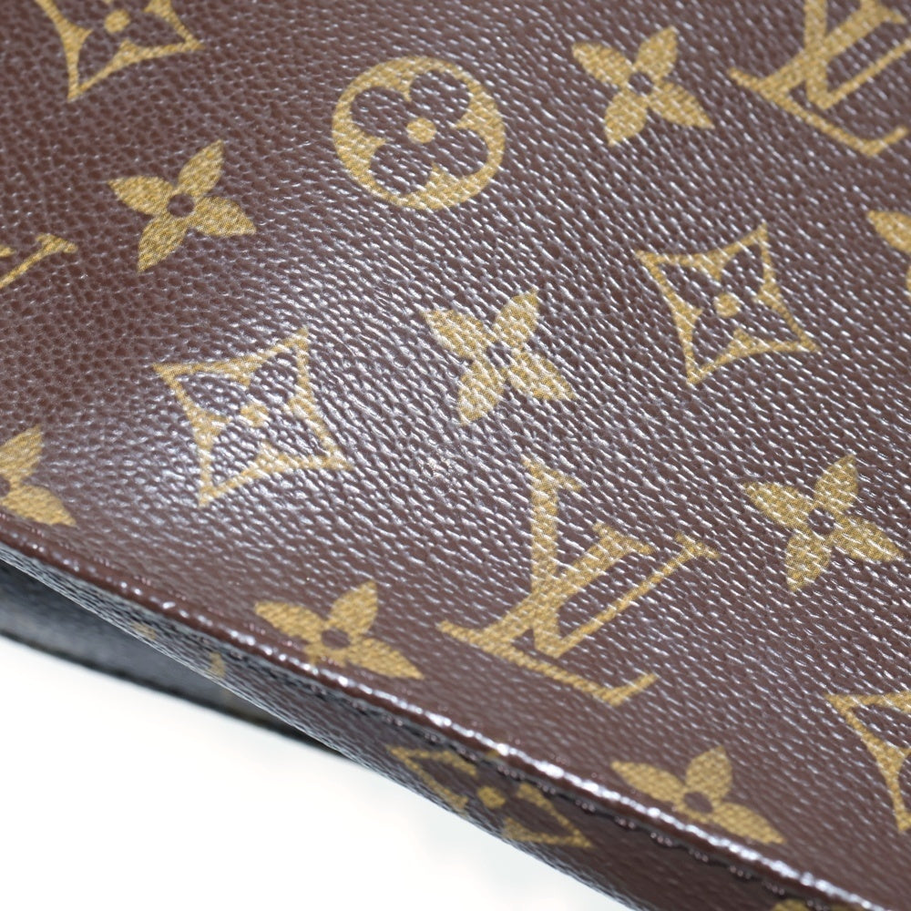 LOUIS VUITTON(ルイヴィトン) モノグラム サックプラ トートバッグ ハンドバッグ ブラウン ゴールド金具 レザー×PVC M51140