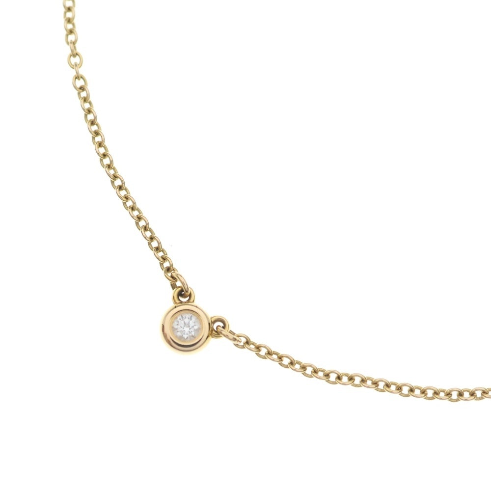 TIFFANY & Co.(ティファニー) バイザヤード 1Pダイヤモンド ネックレス イエローゴールド 直径約3.6mm レディース