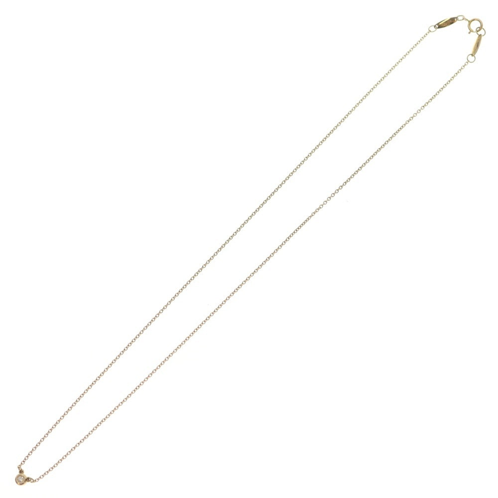 TIFFANY & Co.(ティファニー) バイザヤード 1Pダイヤモンド ネックレス イエローゴールド 直径約3.6mm レディース