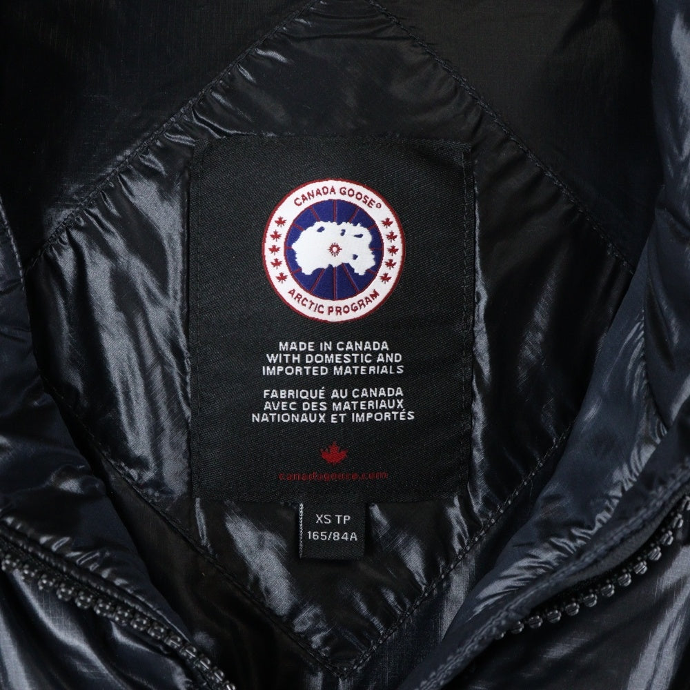 CANADA GOOSE(カナダグース) Cypress Puffer サイプレス パッファー ワッペンロゴ フーデッド ジップアップ ダウンジャケット ブラック レディース 2239L