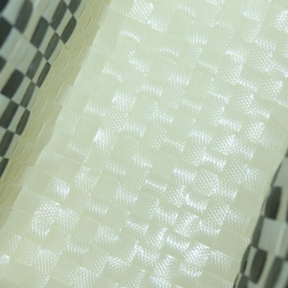 MARNI(マルニ) MARKET STENCIL BAG マーケット ステンシル レザーロゴパッチ カゴ ハンド トートバッグ ホワイト/ブラック レディース SHMH0067A0RF081